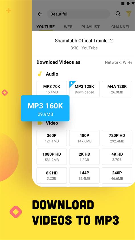 Snaptube YouTube downloader & MP3 converter。